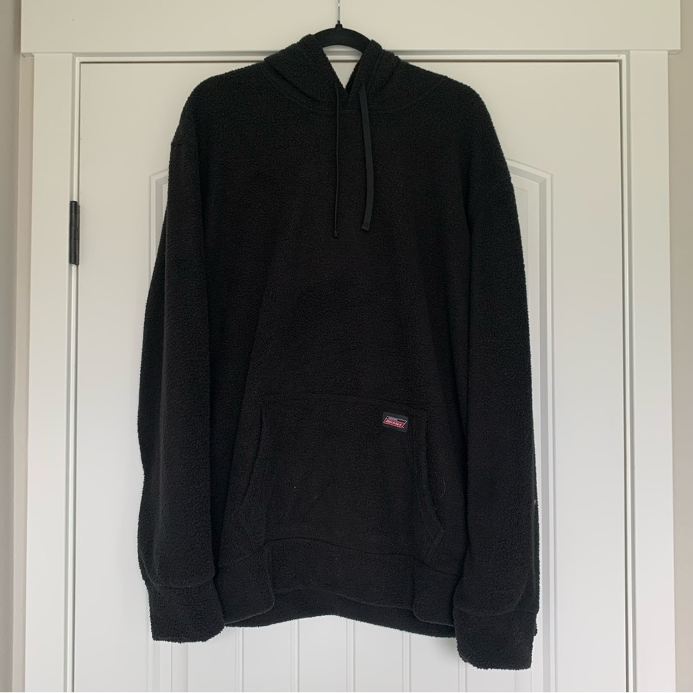 Men’s Dickies Black Sherpa Hooded Sweatshirt